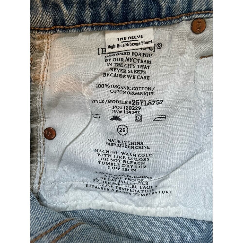 Blank NYC The Reeve High-Rise Cut-off Denim Jean Shorts Womens Size 26"/ 2 - Picture 7 of 7